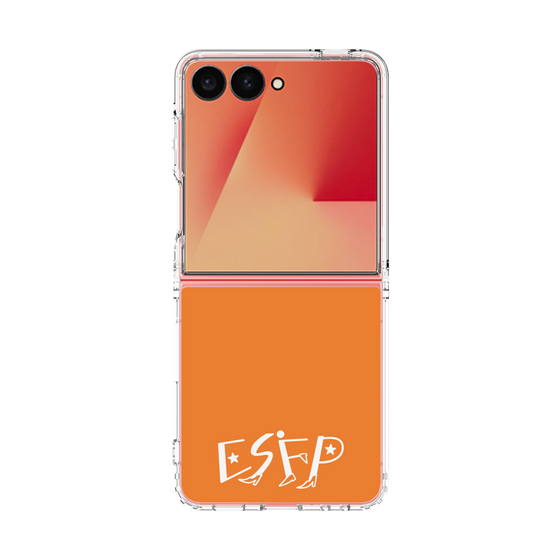 クリアケース［ オリジナル - ESFP エンターテイナー - アルファベット - オレンジ ］