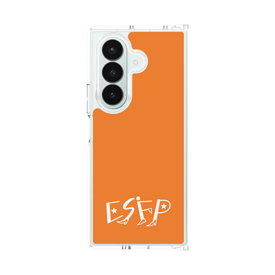 クリアケース［ オリジナル - ESFP エンターテイナー - アルファベット - オレンジ ］