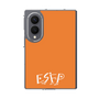 クリアケース［ オリジナル - ESFP エンターテイナー - アルファベット - オレンジ ］