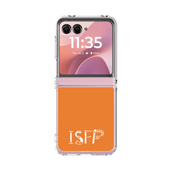 クリアケース［ オリジナル - ISFP 冒険家 - アルファベット - オレンジ ］
