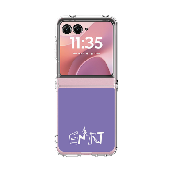 クリアケース［ オリジナル - ENTJ 指揮官 - アルファベット - パープル ］