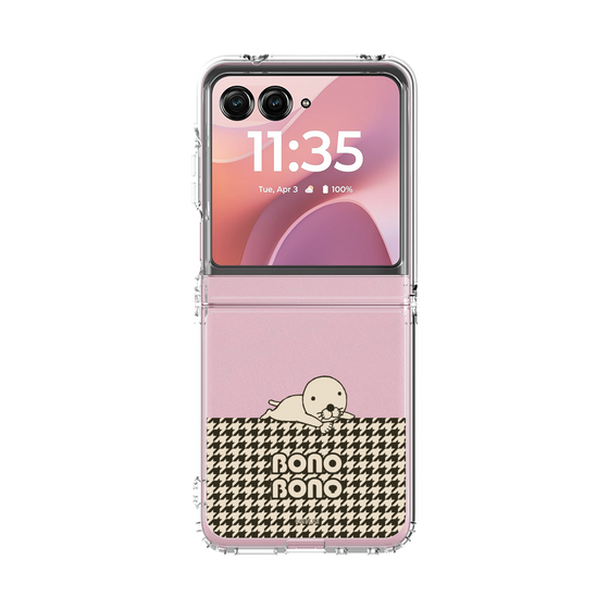 クリアケース［ ぼのぼの - ワントーン - ブラック ］