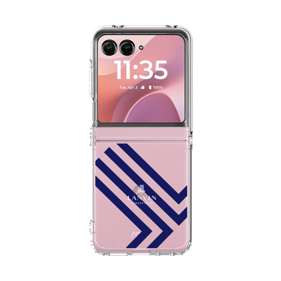 クリアケース［ LANVIN COLLECTION - ロゴ - ネイビー ］