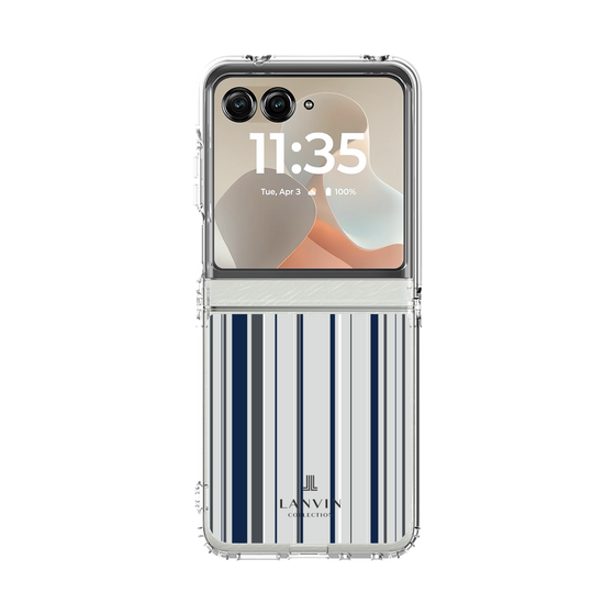 クリアケース［ LANVIN COLLECTION - ストライプ ］