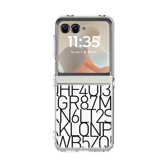 クリアケース［ KLON - シリアルナンバー/A - ホワイト ］