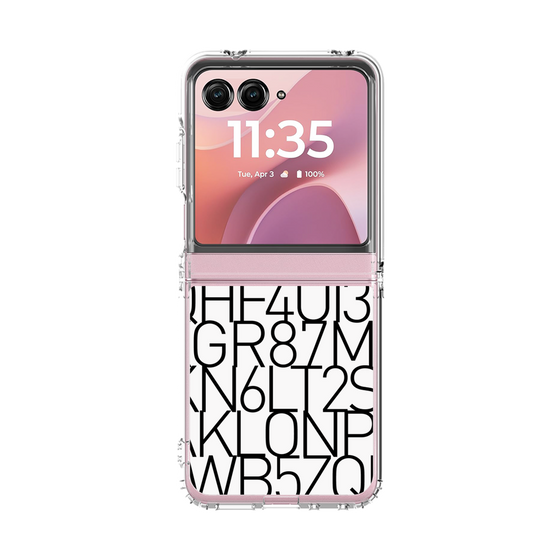 クリアケース［ KLON - シリアルナンバー/A - ホワイト ］