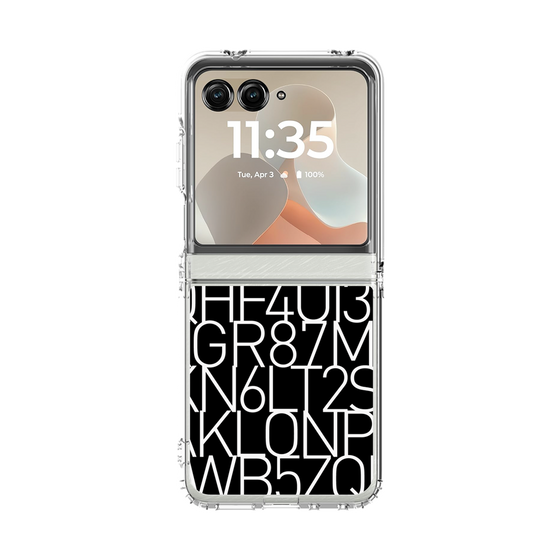 クリアケース［ KLON - シリアルナンバー/A - ブラック ］