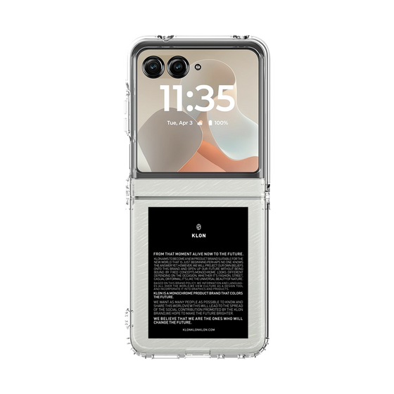 クリアケース［ KLON - ラベル - ブラック ］