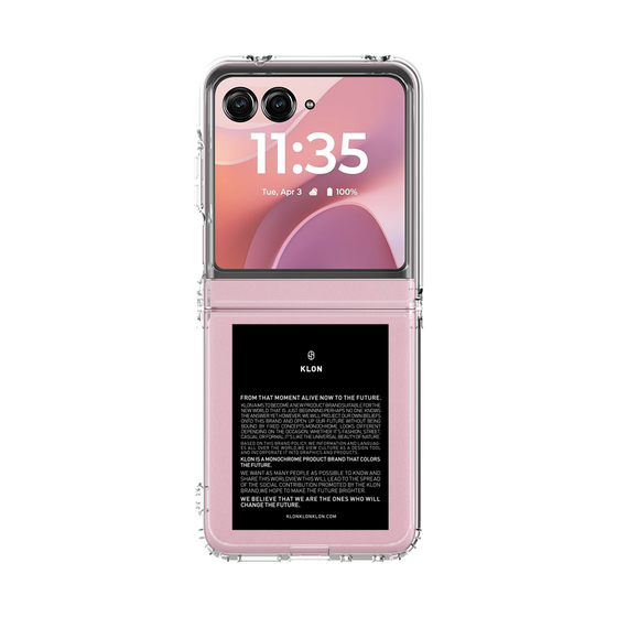 クリアケース［ KLON - ラベル - ブラック ］