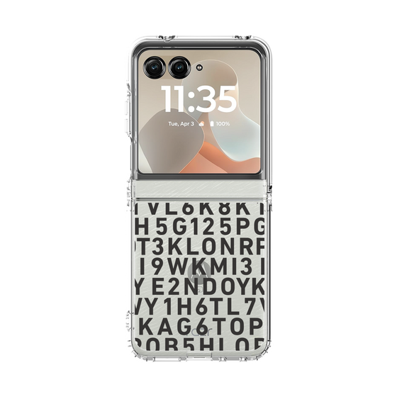 クリアケース［ KLON - シリアルナンバー/B - ブラック ］