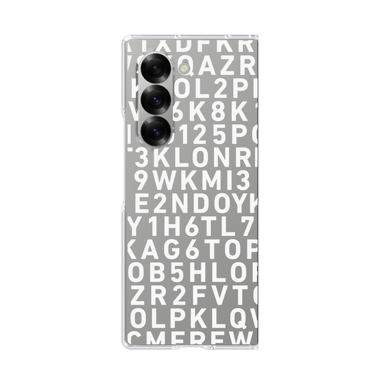 クリアケース［ KLON - シリアルナンバー/B - ホワイト ］