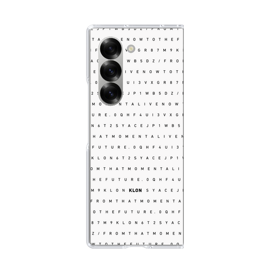 クリアケース［ KLON - シリアルナンバー/C - ホワイト ］