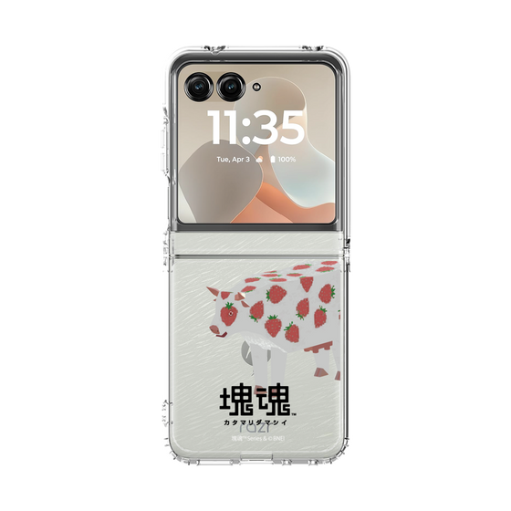 クリアケース［ 塊魂 - イチゴ牛 ］