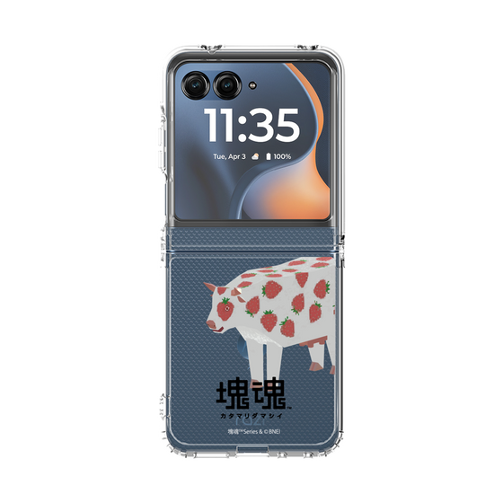 クリアケース［ 塊魂 - イチゴ牛 ］