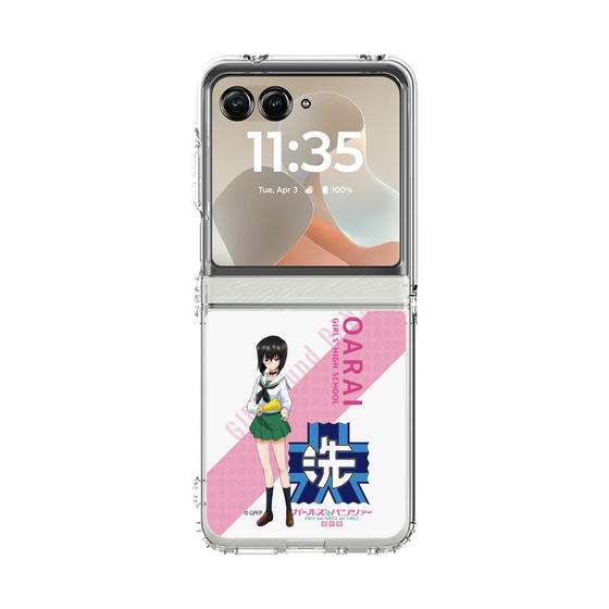 クリアケース［ ガールズ＆パンツァー - 河嶋 桃 - 丸フォント ］