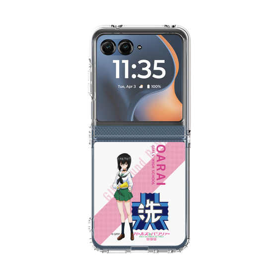クリアケース［ ガールズ＆パンツァー - 河嶋 桃 - 丸フォント ］