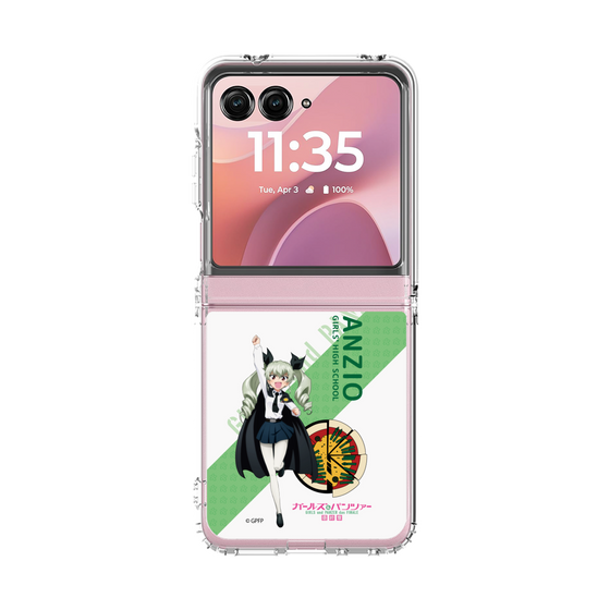 クリアケース［ ガールズ＆パンツァー - アンチョビ - 丸フォント ］