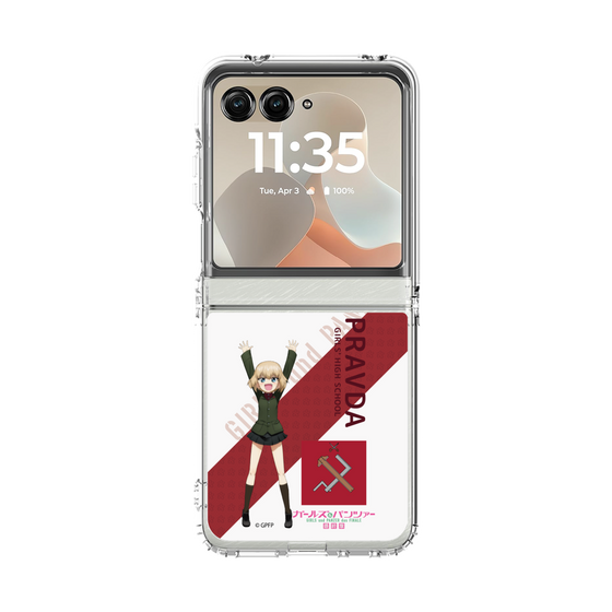 クリアケース［ ガールズ＆パンツァー - カチューシャ - 丸フォント ］