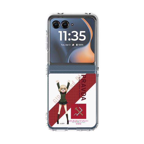 クリアケース［ ガールズ＆パンツァー - カチューシャ - 丸フォント ］