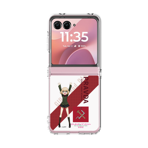 クリアケース［ ガールズ＆パンツァー - カチューシャ - 丸フォント ］