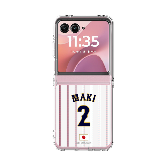 クリアケース［ 侍ジャパン - ホーム #2 MAKI ］
