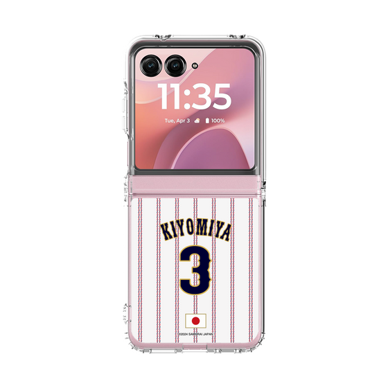 クリアケース［ 侍ジャパン - ホーム #3 KIYOMIYA ］