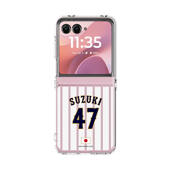 クリアケース［ 侍ジャパン - ホーム #47 SUZUKI ］