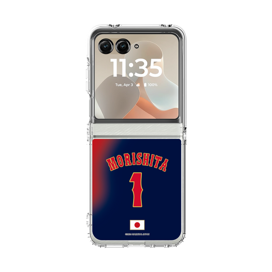 クリアケース［ 侍ジャパン - ビジター #1 MORISHITA ］