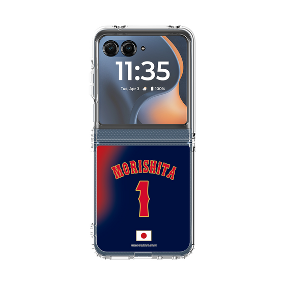 クリアケース［ 侍ジャパン - ビジター #1 MORISHITA ］