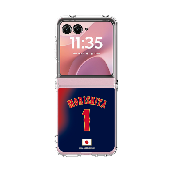 クリアケース［ 侍ジャパン - ビジター #1 MORISHITA ］