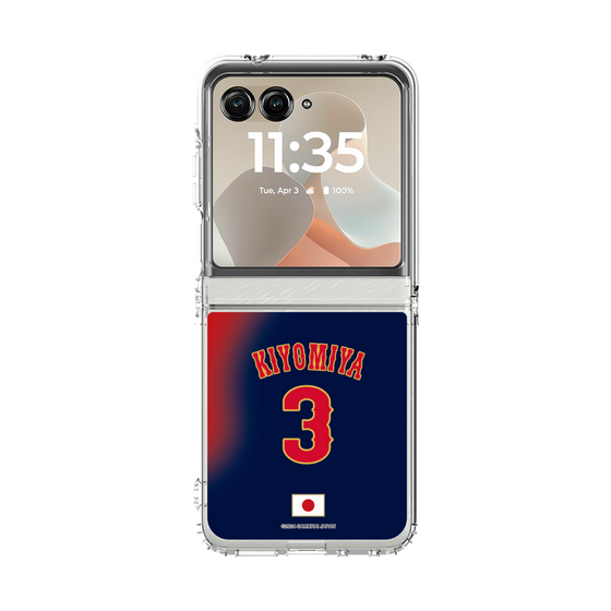 クリアケース［ 侍ジャパン - ビジター #3 KIYOMIYA ］