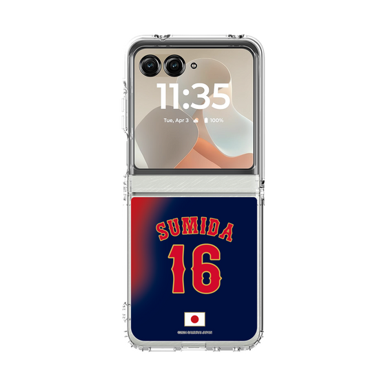 クリアケース［ 侍ジャパン - ビジター #16 SUMIDA ］