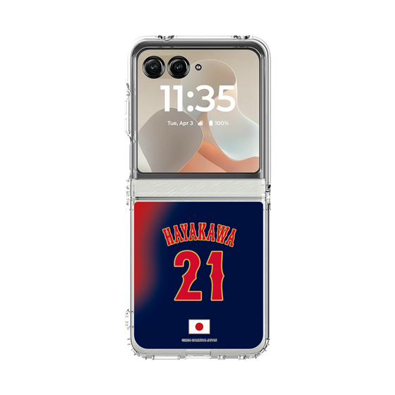 クリアケース［ 侍ジャパン - ビジター #21 HAYAKAWA ］