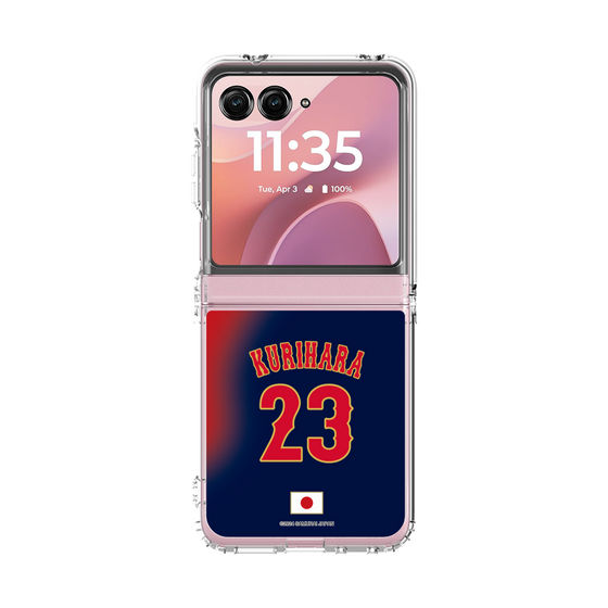 クリアケース［ 侍ジャパン - ビジター #23 KURIHARA ］