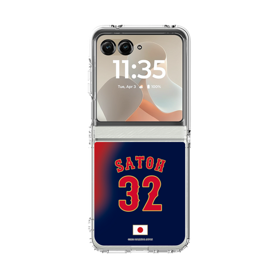 クリアケース［ 侍ジャパン - ビジター #32 SATOH ］