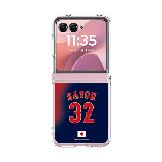 クリアケース［ 侍ジャパン - ビジター #32 SATOH ］