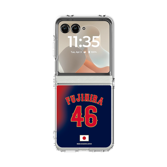 クリアケース［ 侍ジャパン - ビジター #46 FUJIHIRA ］