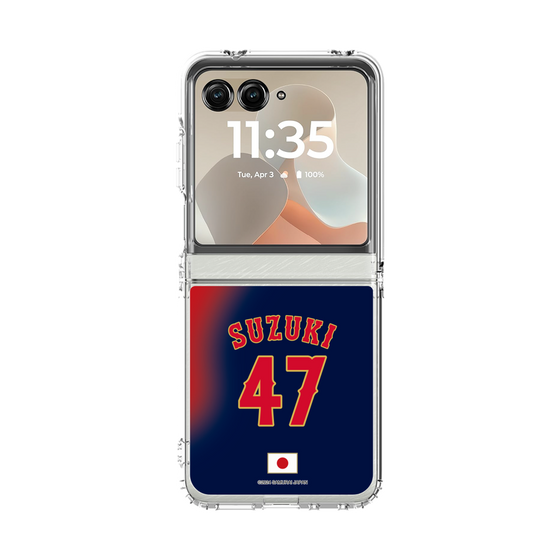 クリアケース［ 侍ジャパン - ビジター #47 SUZUKI ］