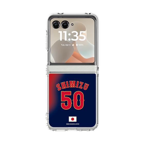 クリアケース［ 侍ジャパン - ビジター #50 SHIMIZU ］