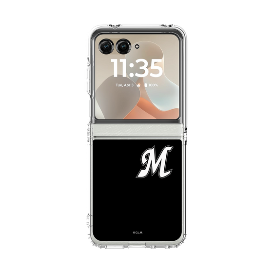 クリアケース［ 千葉ロッテマリーンズ - イニシャルロゴ - ブラック ］