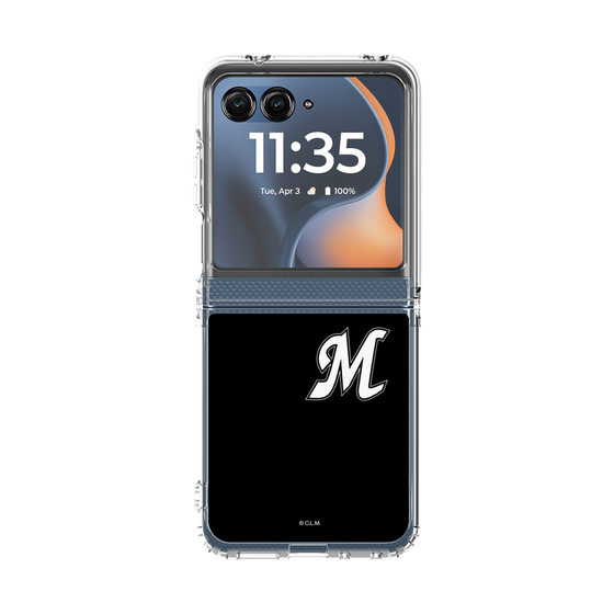 クリアケース［ 千葉ロッテマリーンズ - イニシャルロゴ - ブラック ］