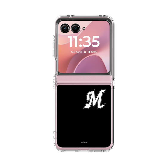 クリアケース［ 千葉ロッテマリーンズ - イニシャルロゴ - ブラック ］