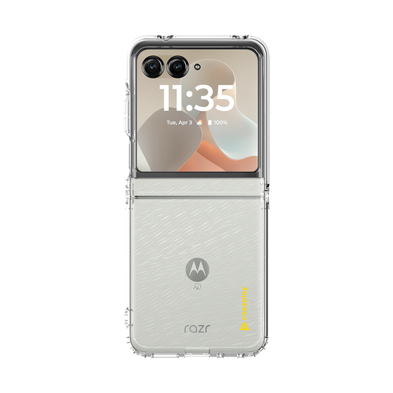 クリアケース［ オリジナル - caseplayロゴ - イエロー/B ］