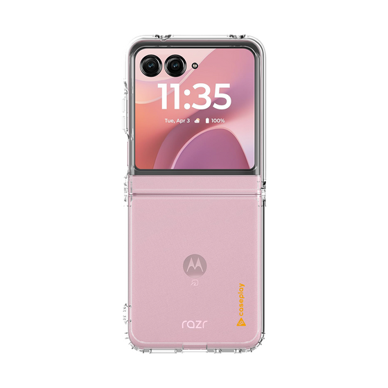 クリアケース［ オリジナル - caseplayロゴ - オレンジ/B ］