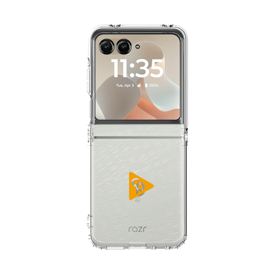 クリアケース［ オリジナル - caseplayロゴ - オレンジ/C ］