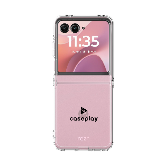 クリアケース［ オリジナル - caseplayロゴ - ブラック/D ］