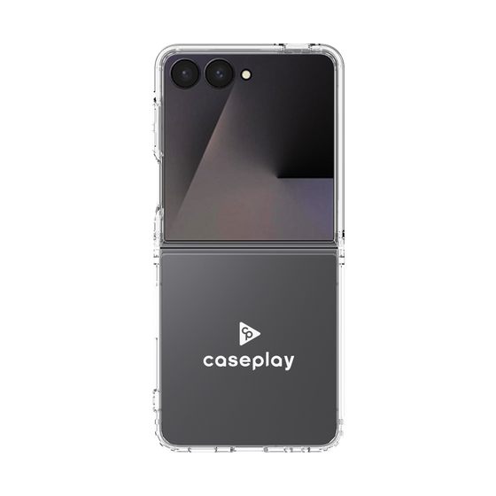 クリアケース［ オリジナル - caseplayロゴ - ホワイト/D ］