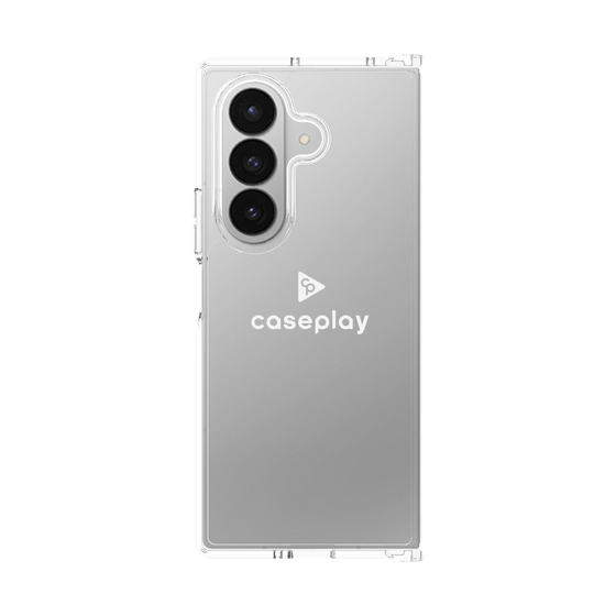 クリアケース［ オリジナル - caseplayロゴ - ホワイト/D ］