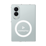 クリアケース［ オリジナル - caseplayロゴ - ホワイト/D ］