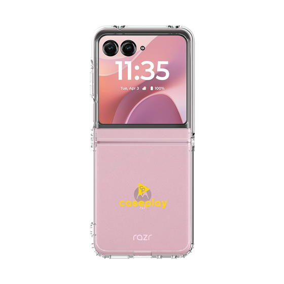 クリアケース［ オリジナル - caseplayロゴ - イエロー/D ］